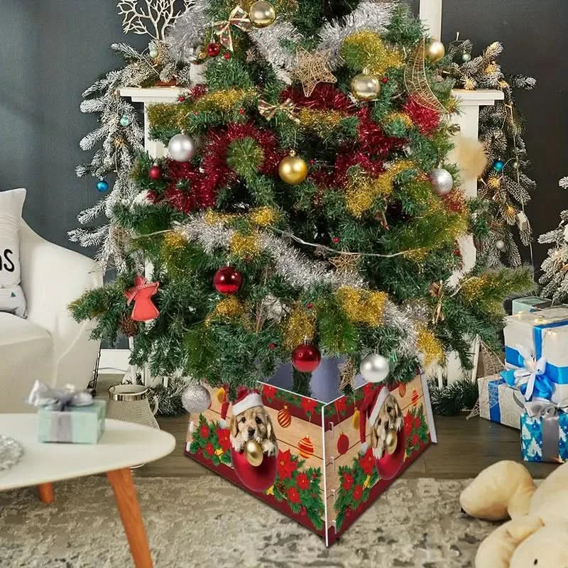 Saia para Árvore de Natal com Base de PVC - Medidas 55x42x25cm