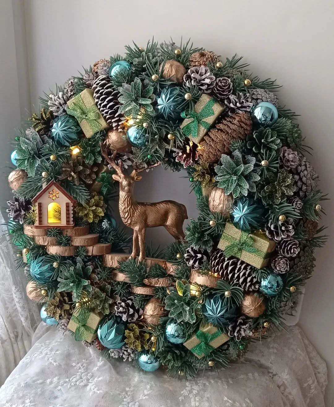 Luxurious 65CM LED Christmas Garland Decoration
