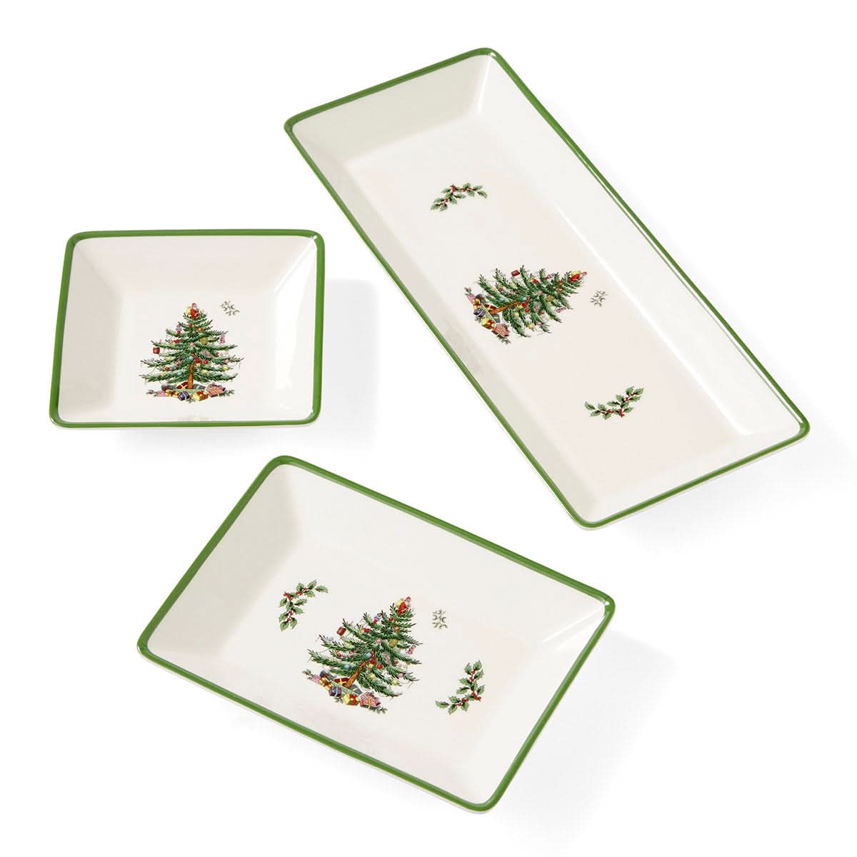 Conjunto de Bandejas Temáticas de Natal - 3 Peças
