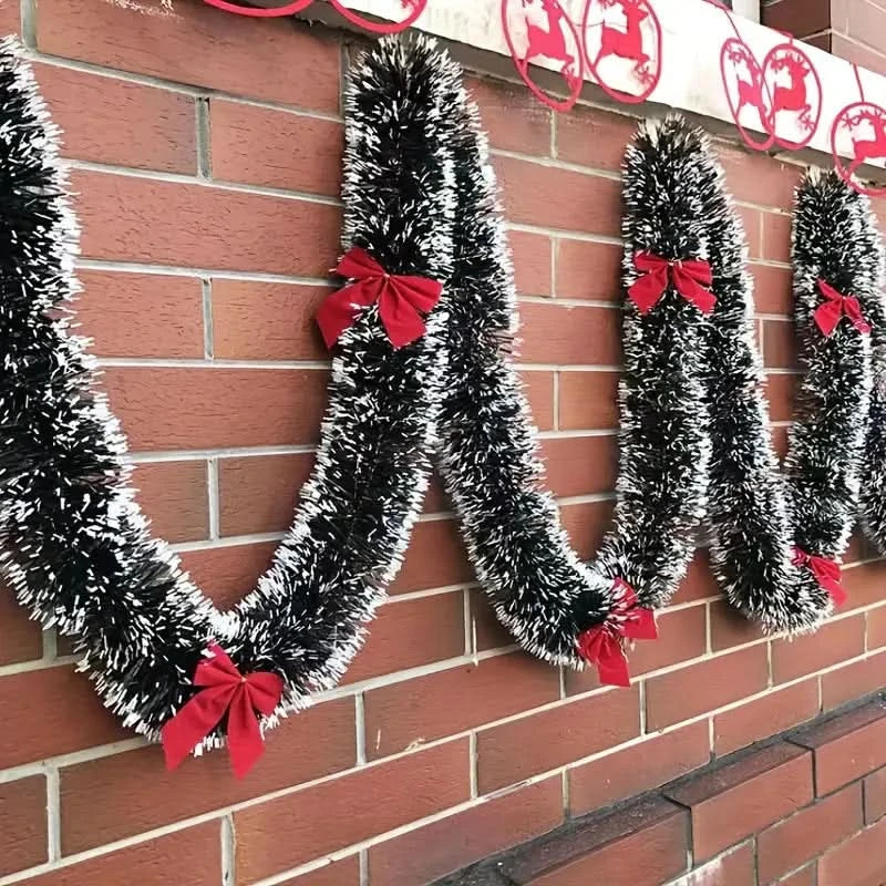 Festa Natalina Fake Nevado com Laços