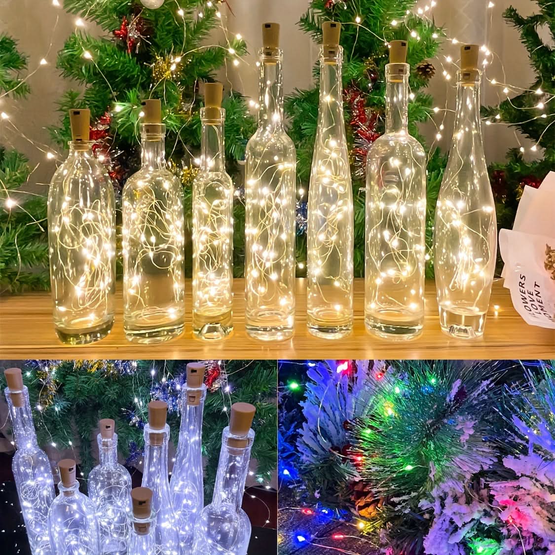 Iluminação Natalina em Garrafa LED