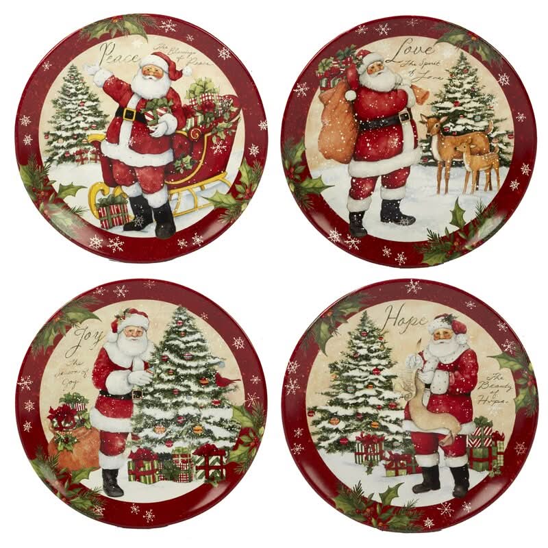 Conjunto de Louça Natalina Holiday Wishes – 16 Peças