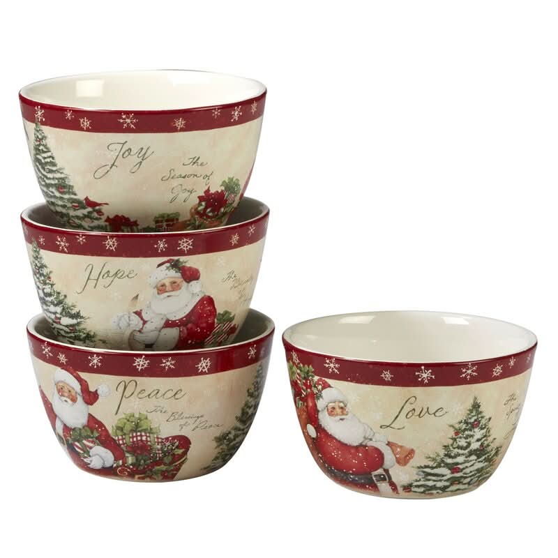 Conjunto de Louça Natalina Holiday Wishes – 16 Peças