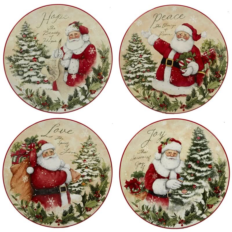 Conjunto de Louça Natalina Holiday Wishes – 16 Peças