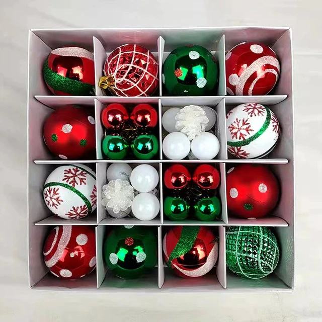 Conjunto de 42 Bolas Decorativas para Natal