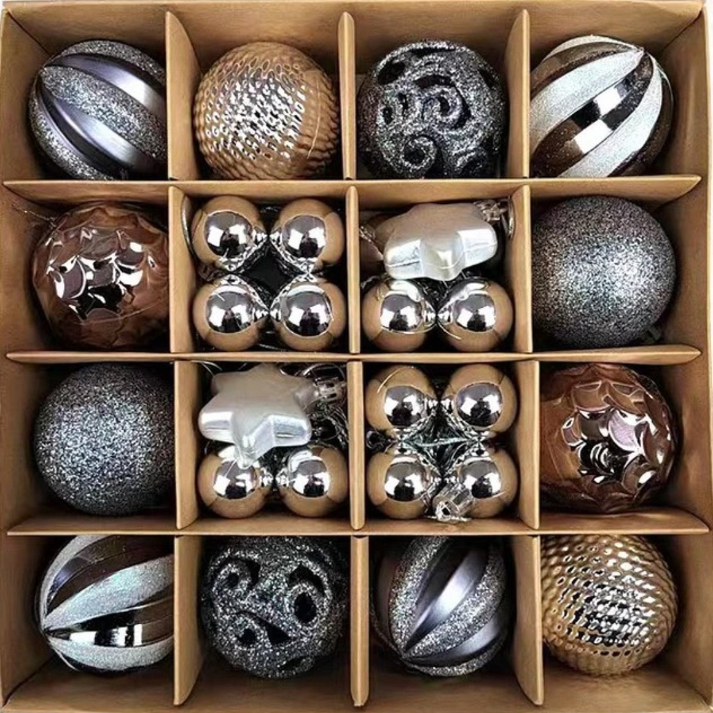 Conjunto de 42 Bolas Decorativas para Natal