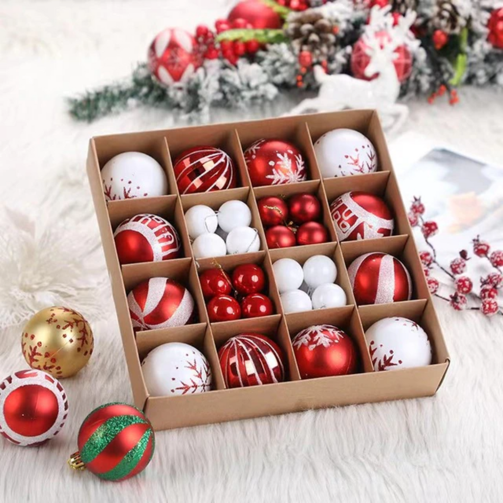 Conjunto de 42 Bolas Decorativas para Natal