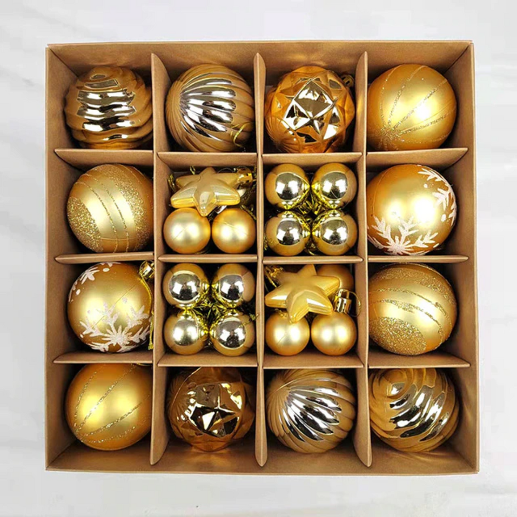 Conjunto de 42 Bolas Decorativas para Natal