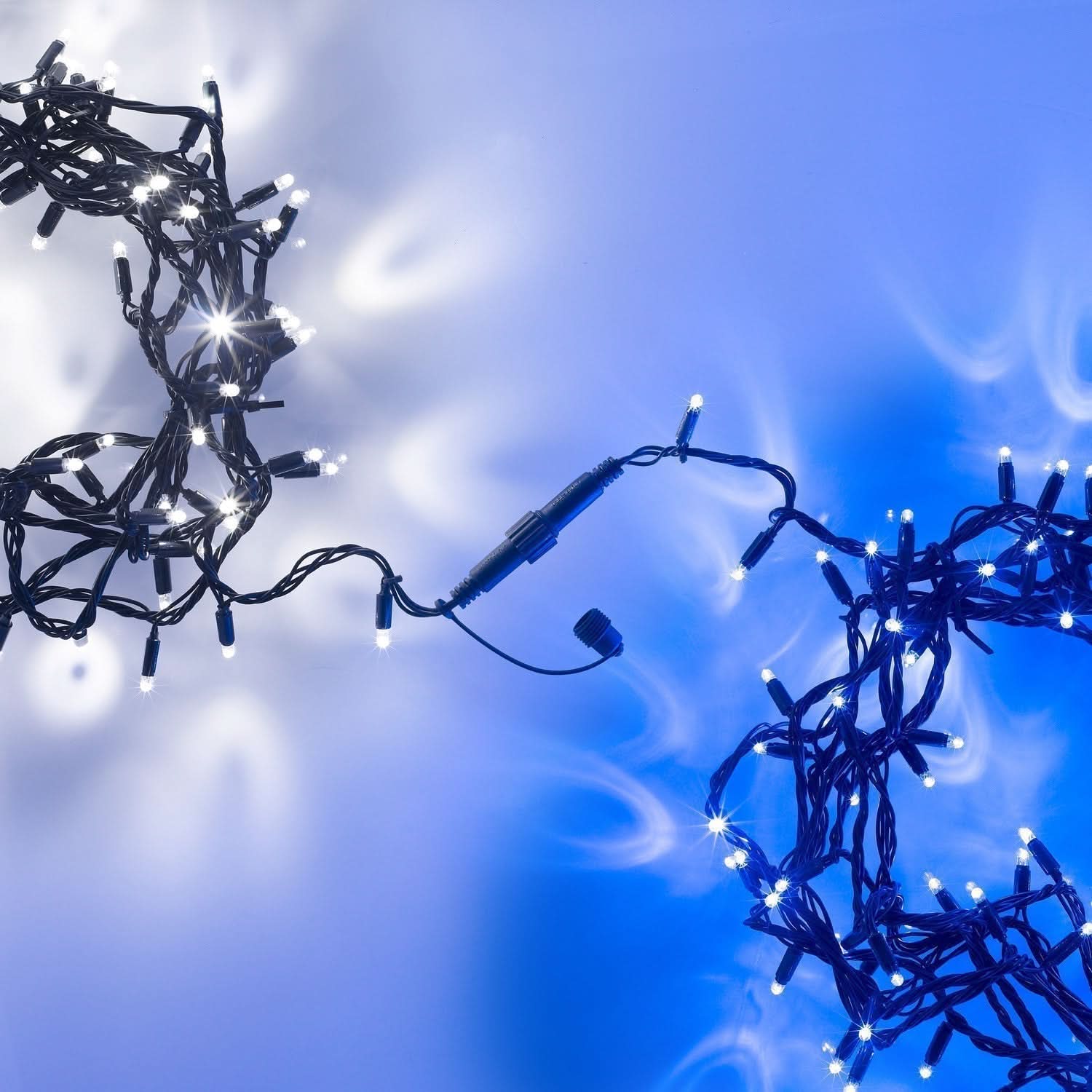 100 Luzes de Natal LED na Cor Azul