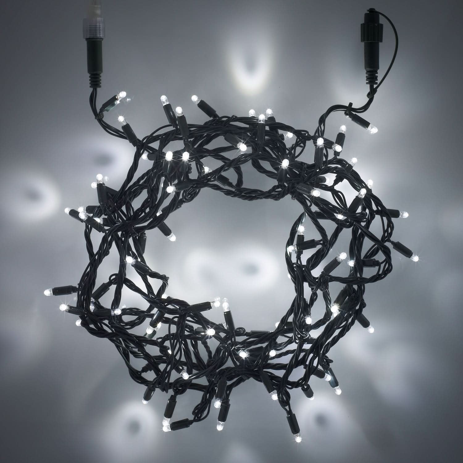 Conjunto de 100 Luzes de Natal LED Brancas