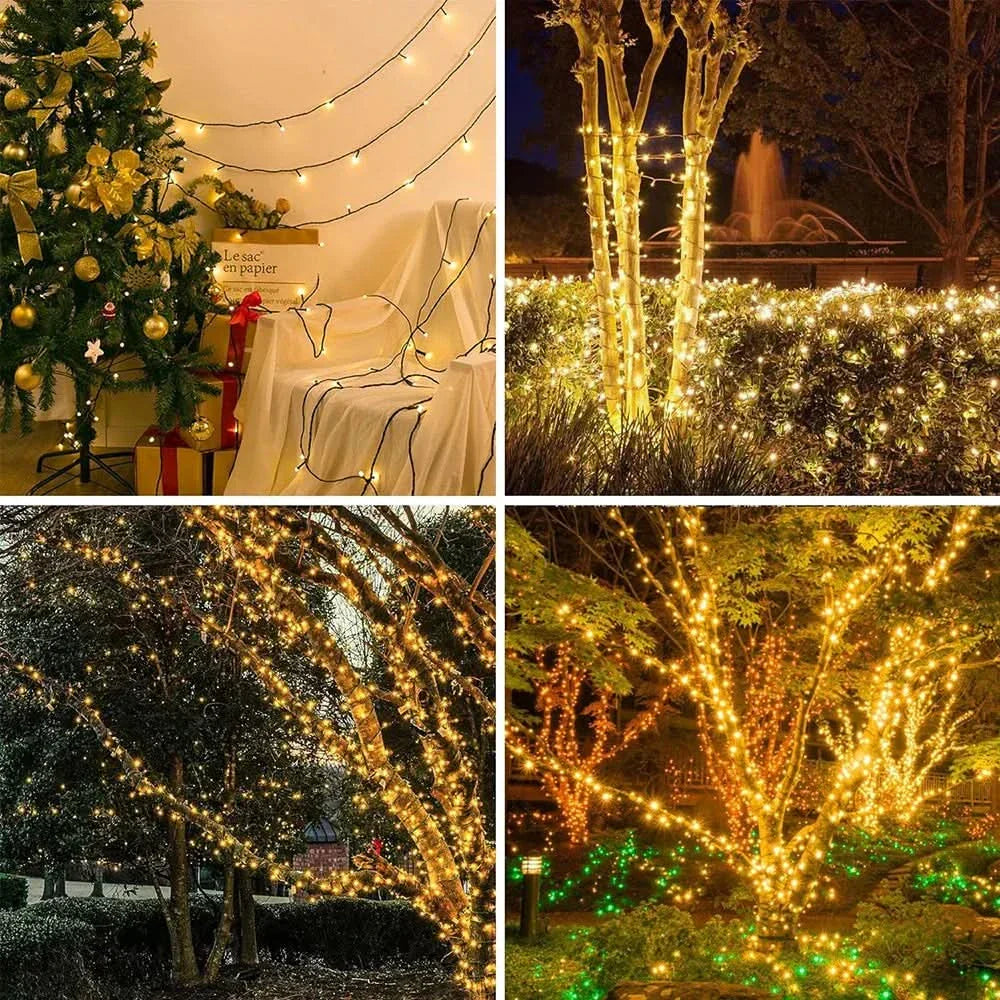 Fadas Luminosas LED à Prova d'Água - Encanto Natalino com Controle Remoto