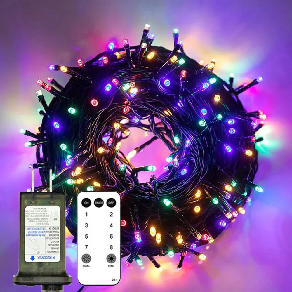Fadas Luminosas LED à Prova d'Água - Encanto Natalino com Controle Remoto
