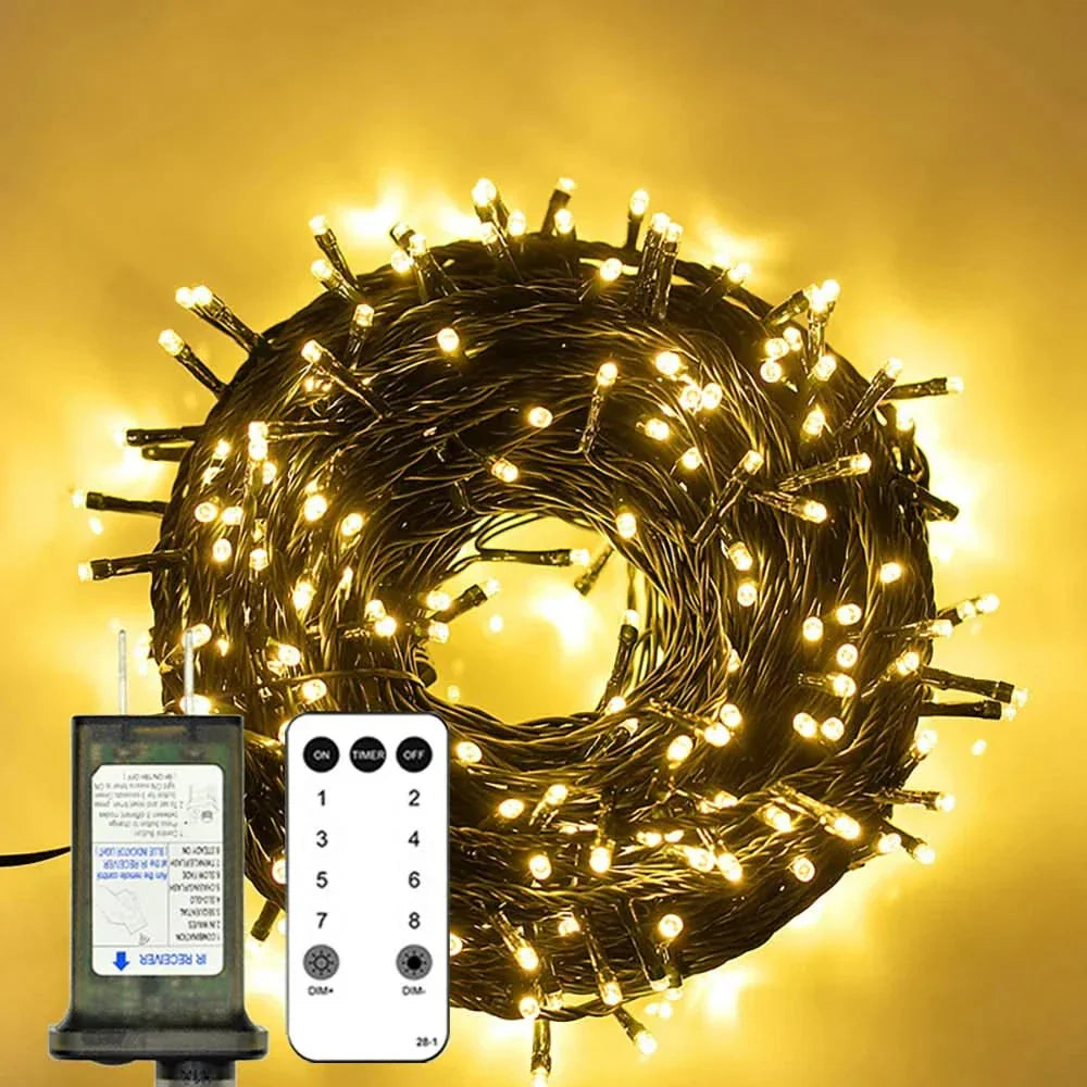 Fadas Luminosas LED à Prova d'Água - Encanto Natalino com Controle Remoto