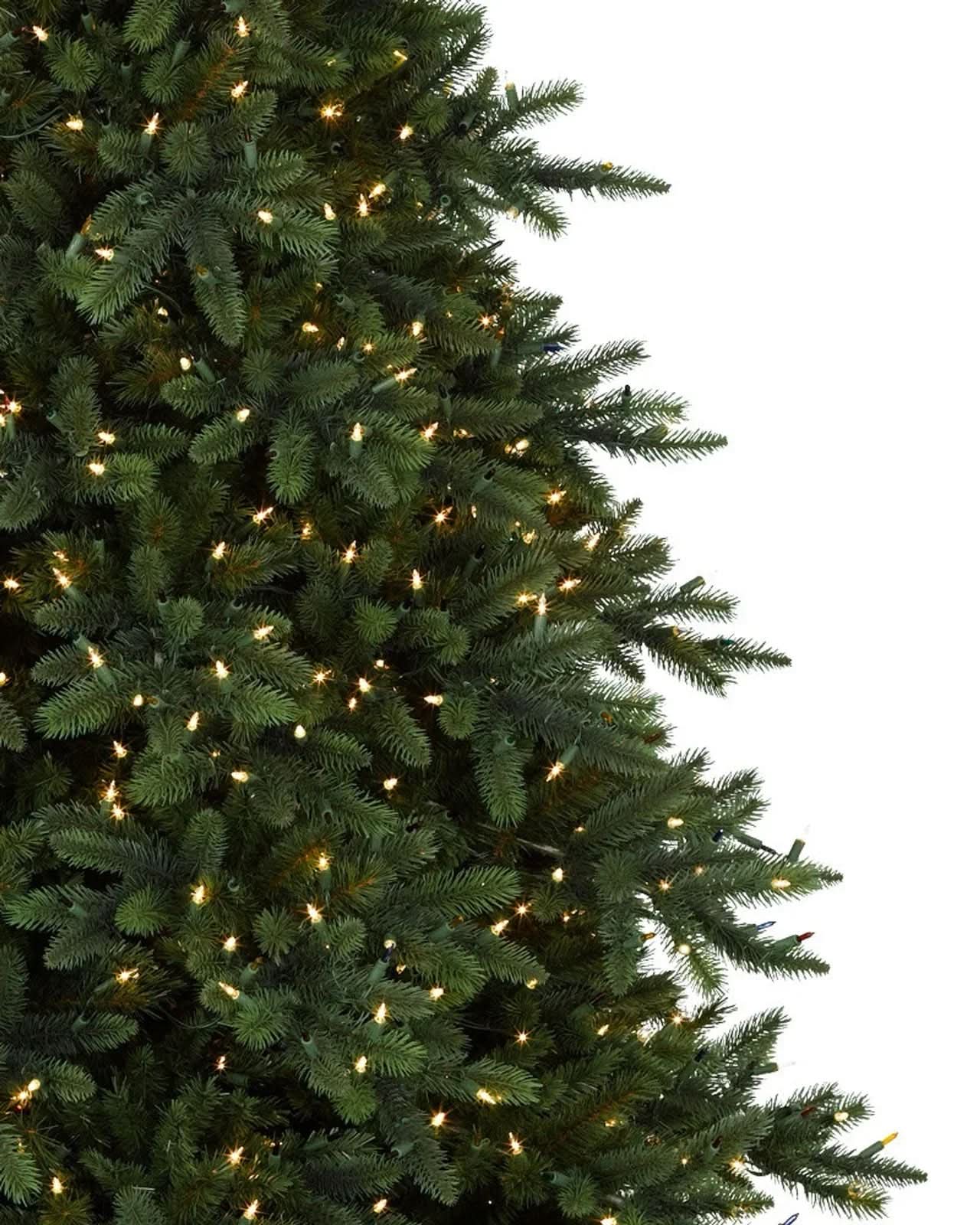 Árvore de Natal California Baby Redwood com Galhos Flexíveis, Estrutura Metálica e Micro LEDs Integrados
