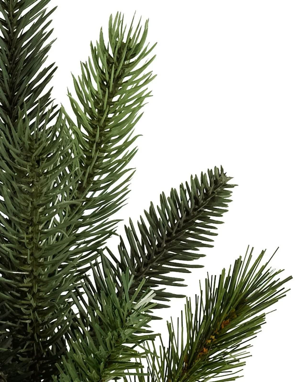 Árvore de Natal California Baby Redwood com Galhos Flexíveis, Estrutura Metálica e Micro LEDs Integrados