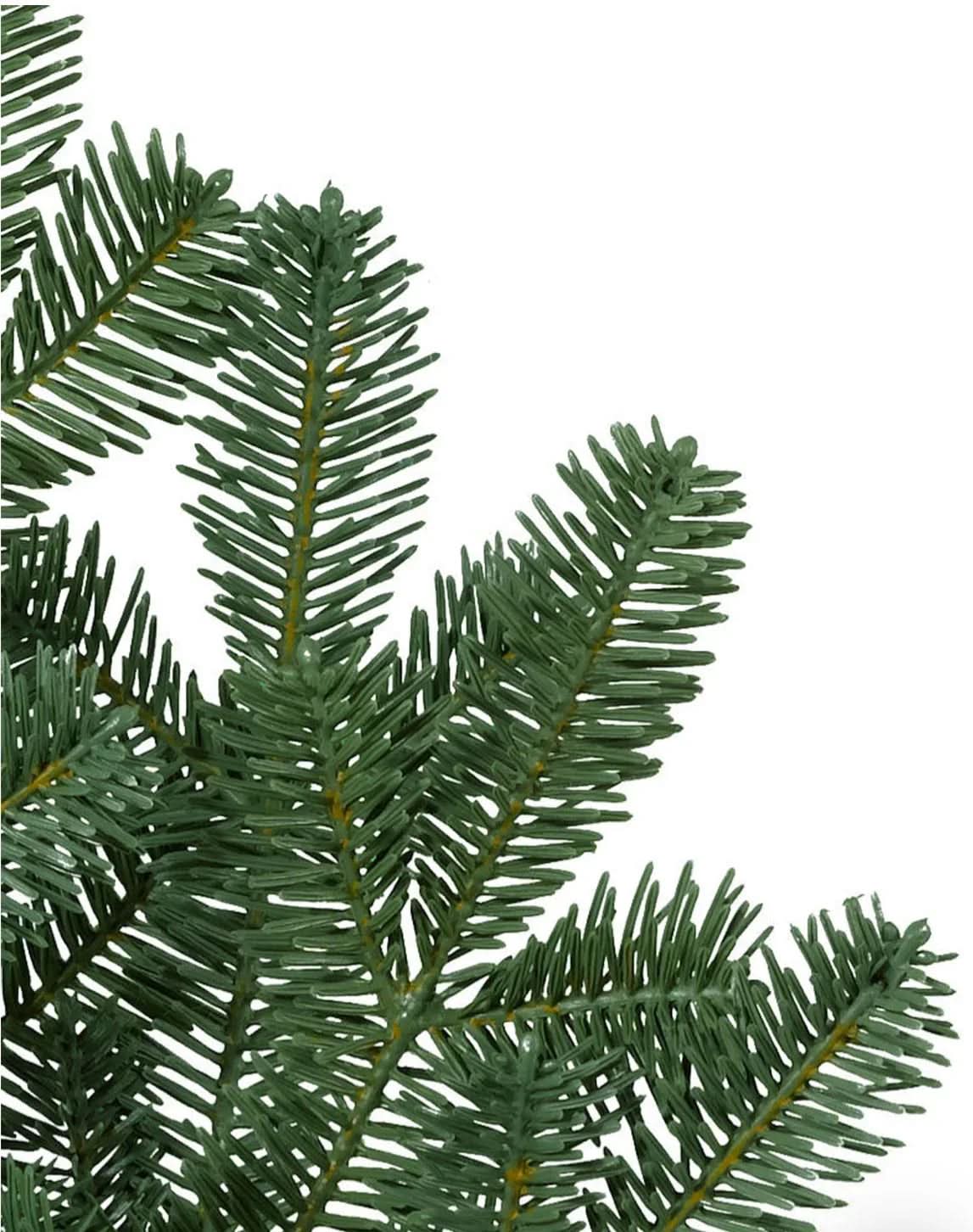 Árvore de Natal Verde White Spruce com Galhos Articulados, Base Metálica e Micro LEDs Integrados
