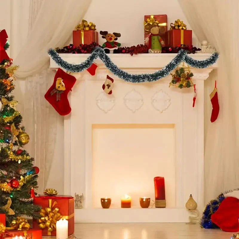 Faux Snowy Christmas Garland