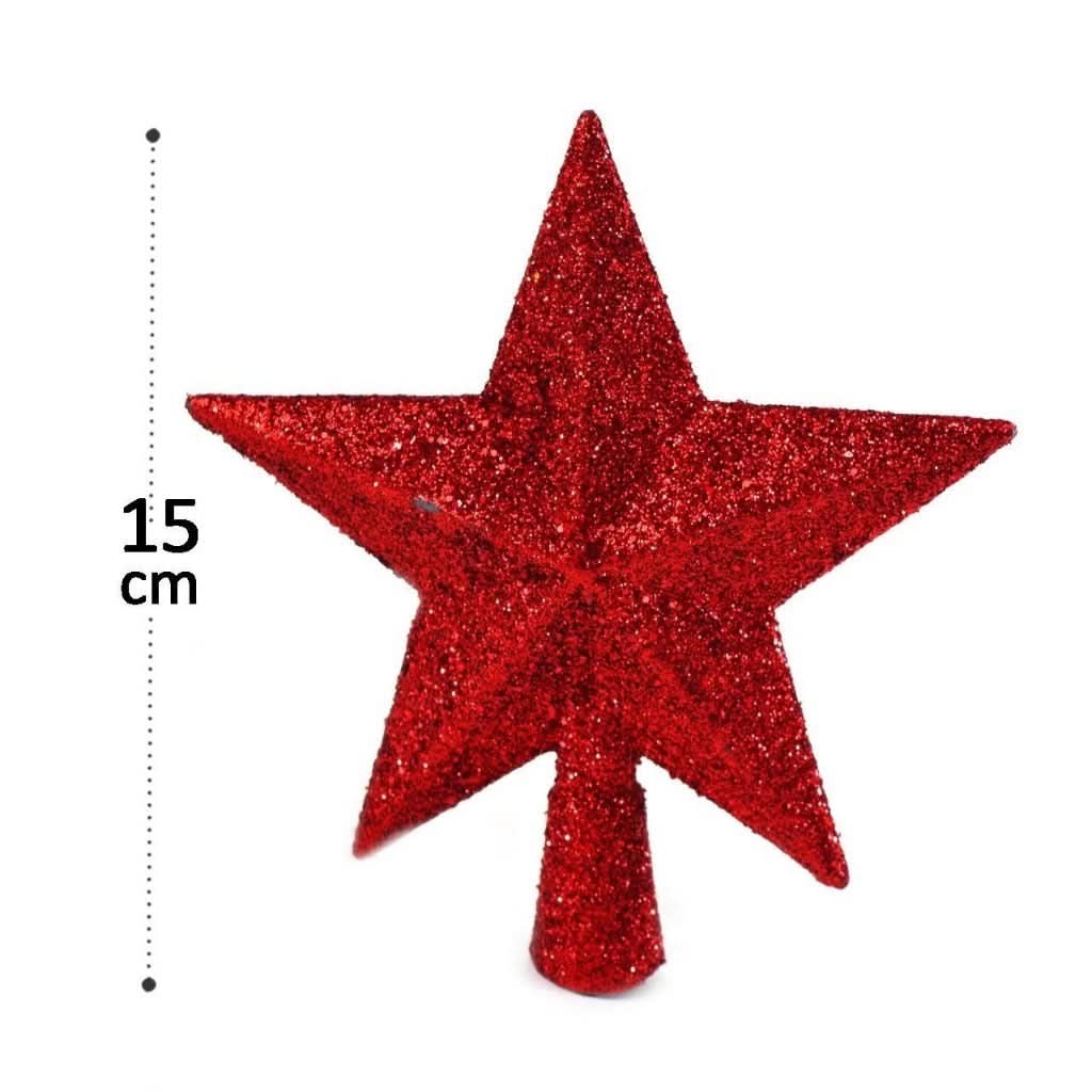 Kit 43 Enfeites de Natal: Estrelas e Bolinhas para Decoração de Árvores