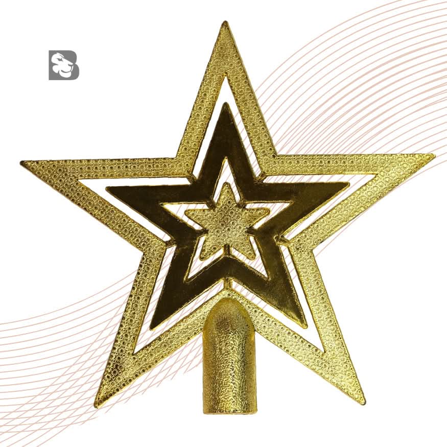 Conjunto de 44 Enfeites Natalinos para Árvore: Estrelas, Bolas, Festão, Cordão de Pérolas
