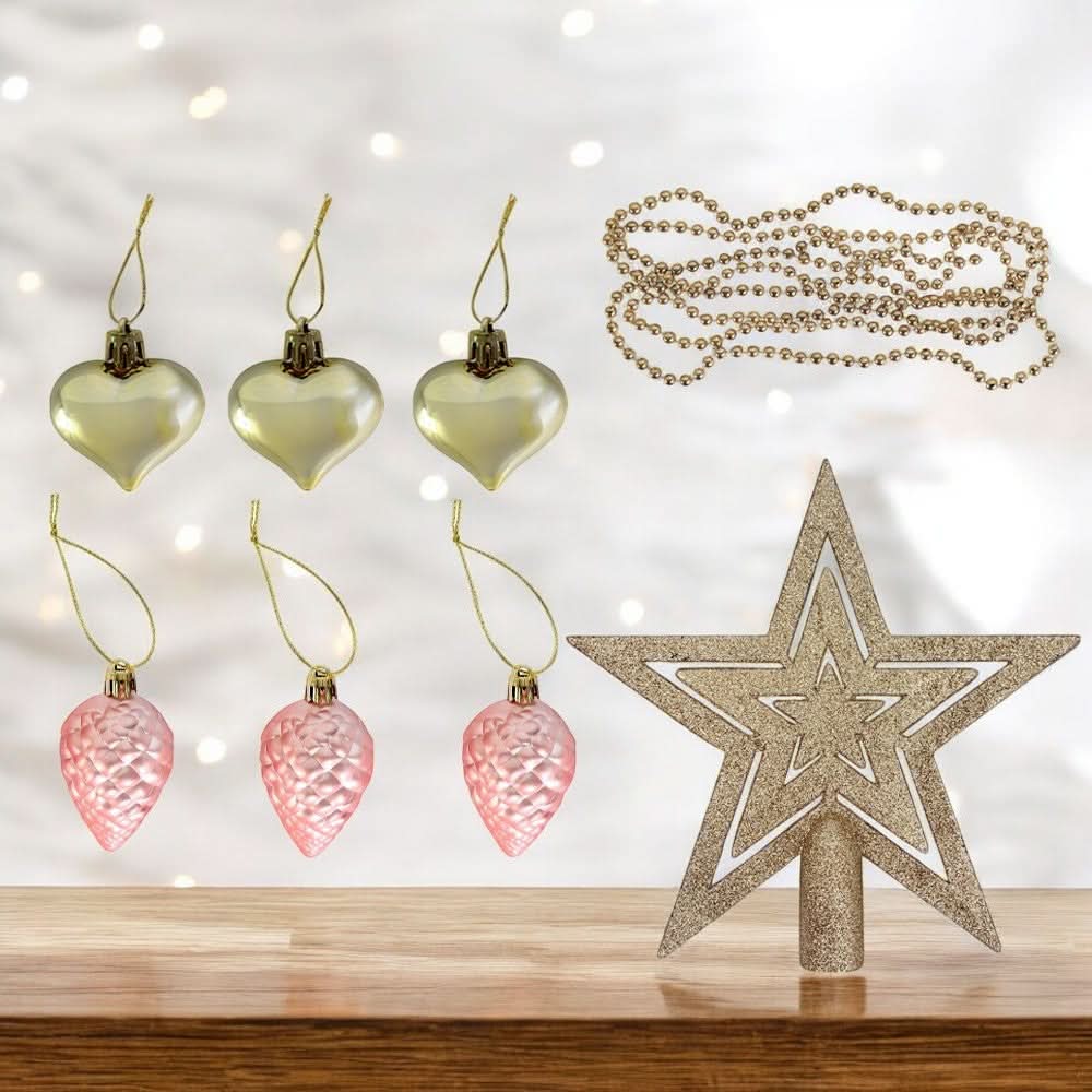 Conjunto Decorativo de Enfeites - 38 Peças