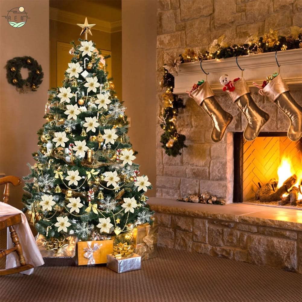 Conjunto de 120 Enfeites de Natal para Decoração de Árvore