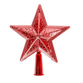Estrela Vazada Metalizada para Ponteira de Árvore de Natal - 20cm