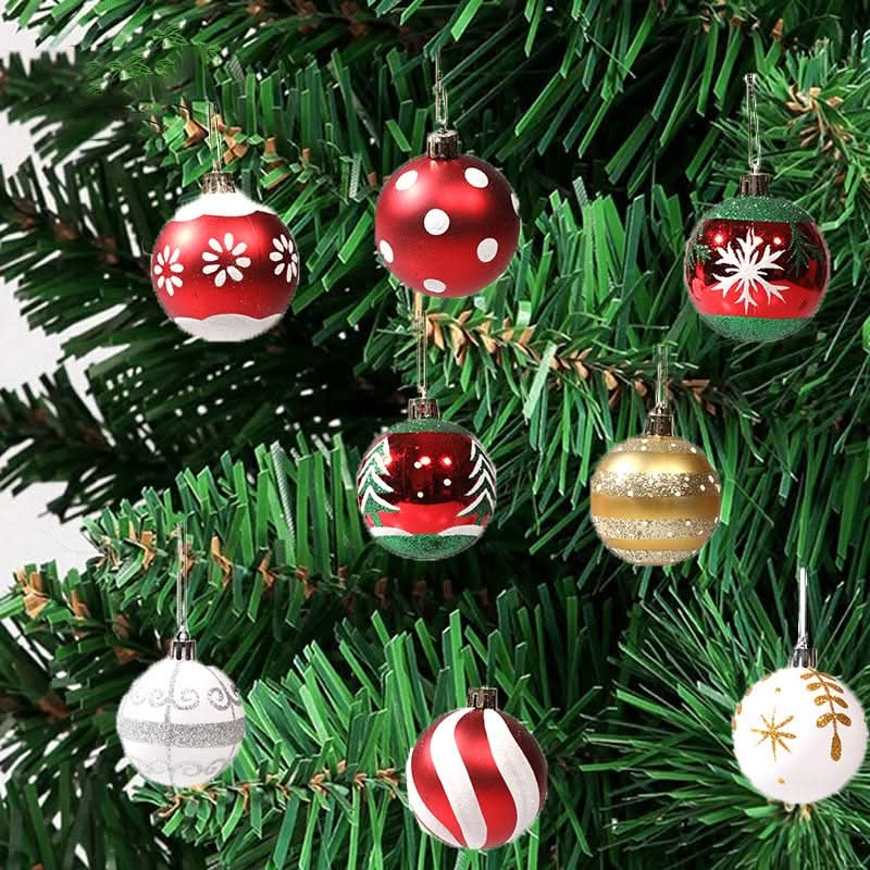 Conjunto de 6 Bolas de Natal