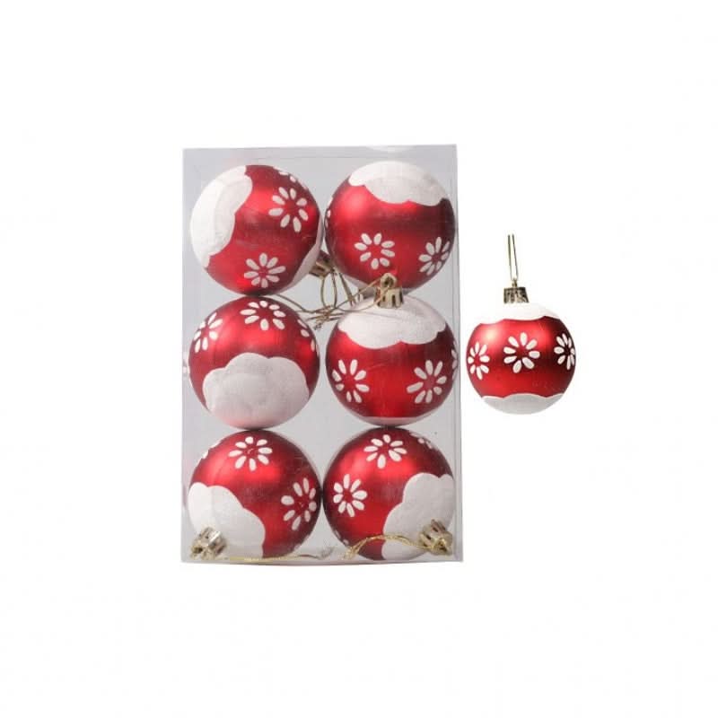 Conjunto de 6 Bolas de Natal