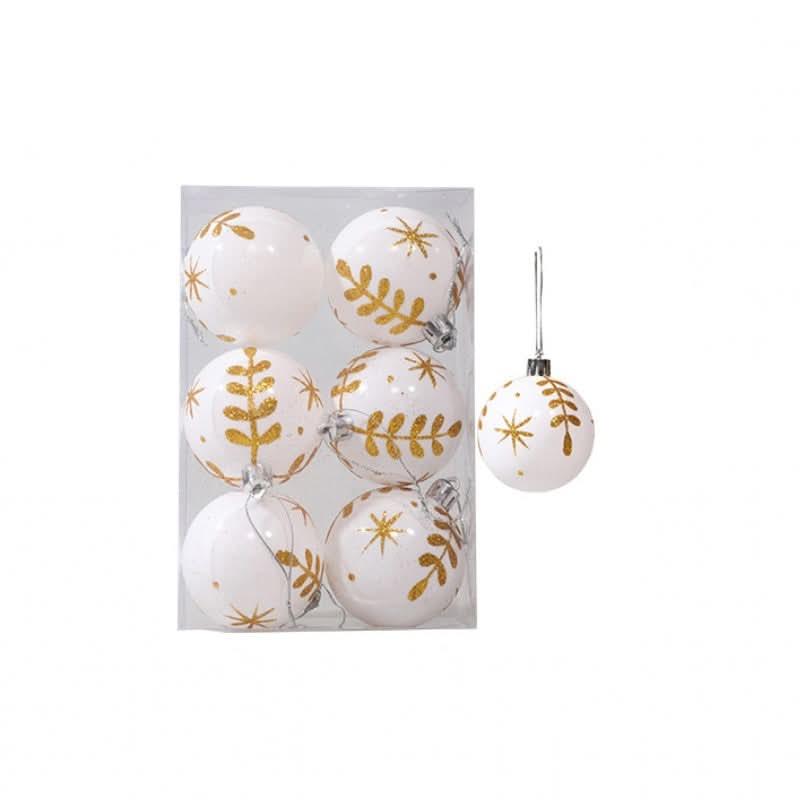 Conjunto de 6 Bolas de Natal