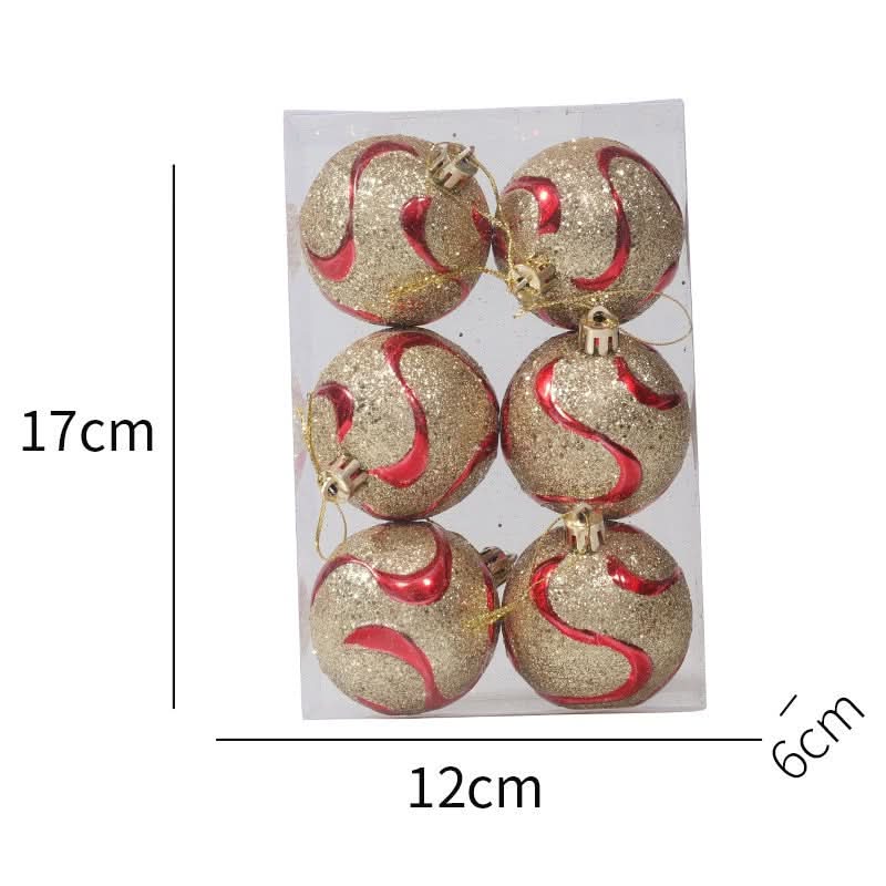 Conjunto de 6 Bolas de Natal