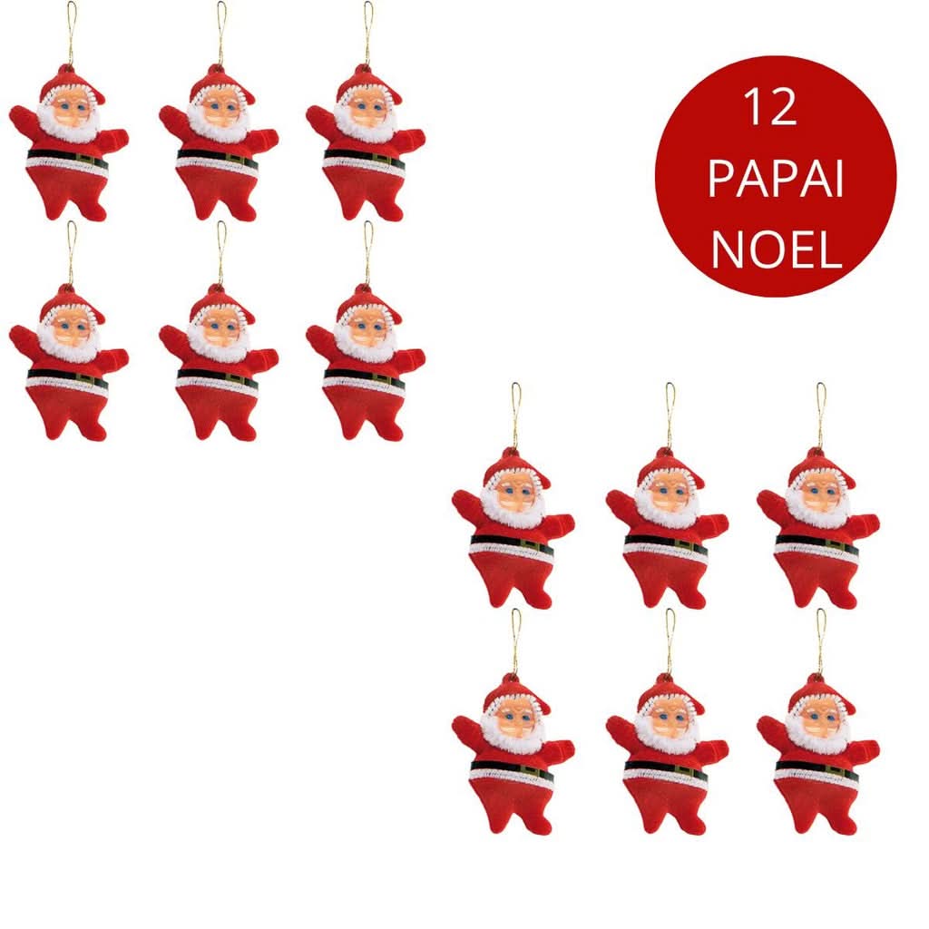 Kit 77 Enfeites para Árvore de Natal com Bolinhas e Luzes de LED