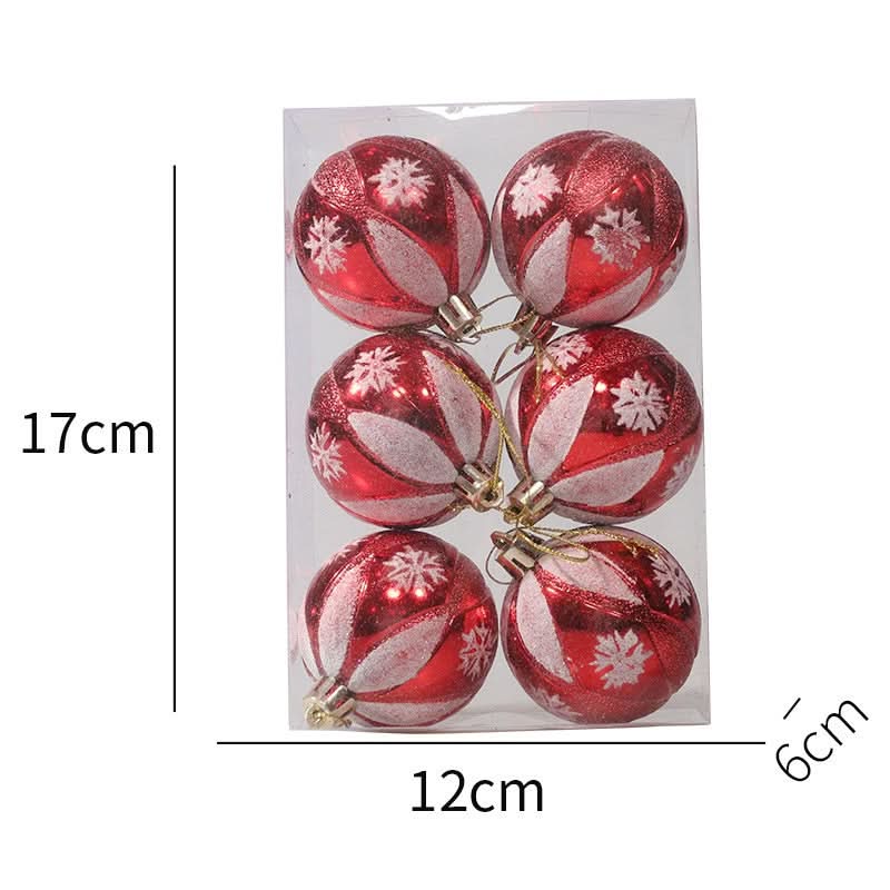 Conjunto de 6 Bolas de Natal