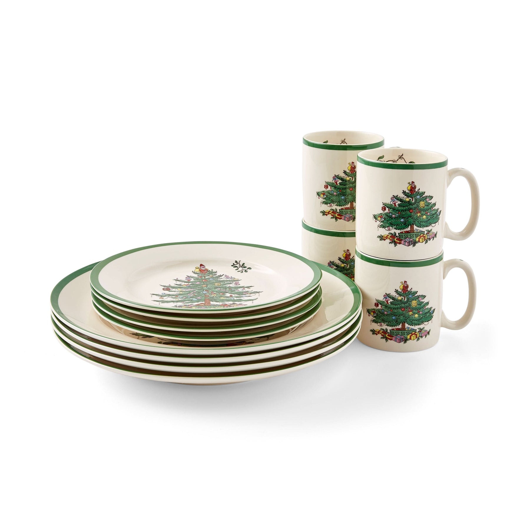 Conjunto de Jantar Natalino - 12 Peças Temáticas
