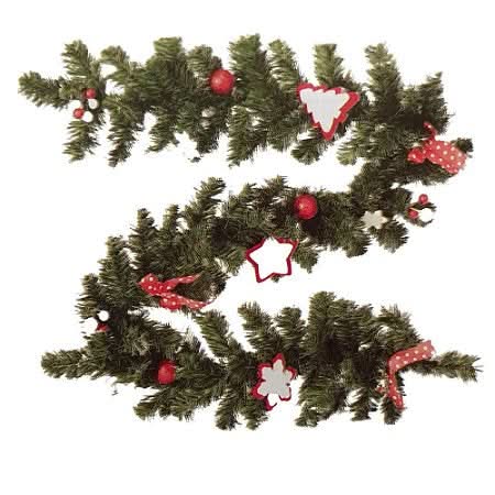 Decorative 180cm Christmas Wire Garland