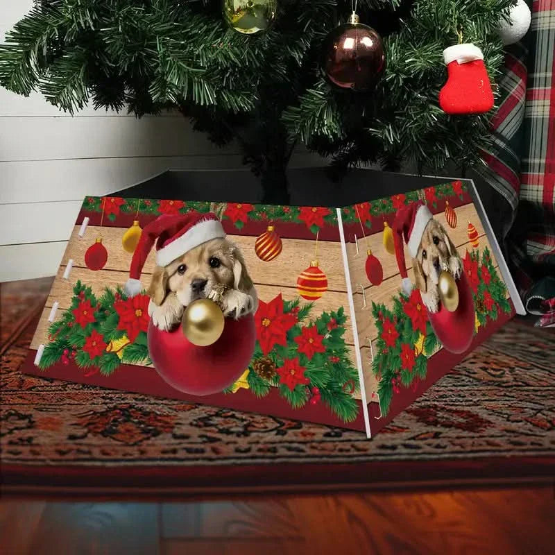 Saia para Árvore de Natal com Base de PVC - Medidas 55x42x25cm