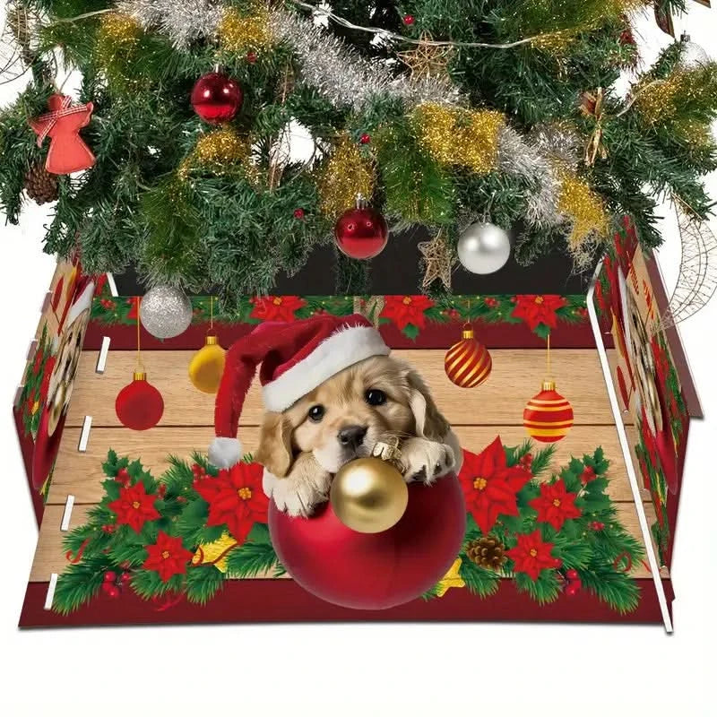 Saia para Árvore de Natal com Base de PVC - Medidas 55x42x25cm