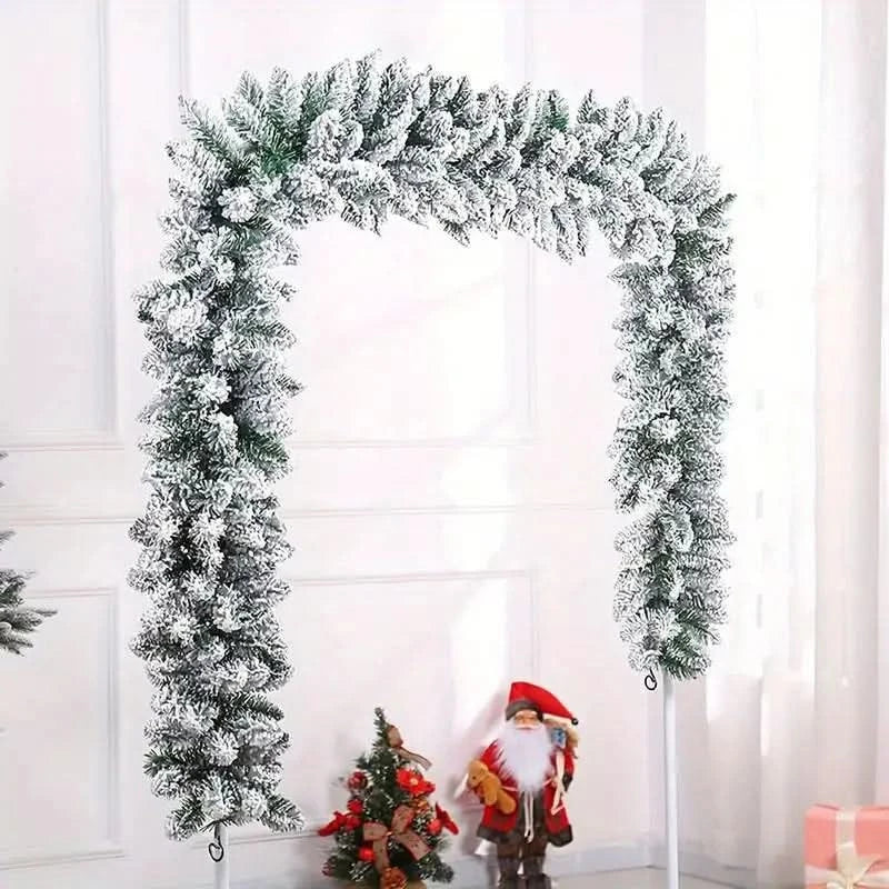 Super Realista Festão de Natal com Efeito Nevado
