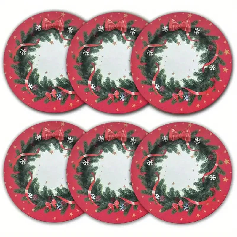Conjunto de 6 Pratos Natalinos