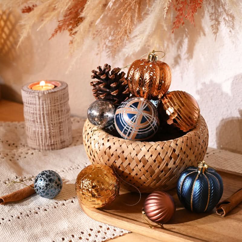 Conjunto de 21 Bolas Decorativas para Natal