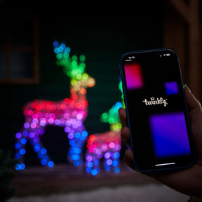 Conjunto de Renas Iluminadas com LED RGB Inteligente e Controle Wi-Fi