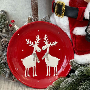 Conjunto Natalino de Porcelana com 5 Peças