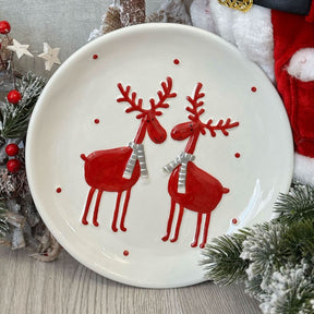 Conjunto Natalino de Porcelana com 5 Peças