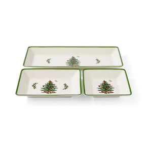 Conjunto de Bandejas Temáticas de Natal - 3 Peças