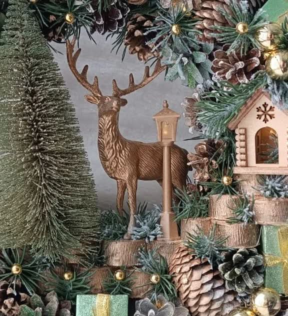 Luxurious 70CM Christmas Wreath Decoration