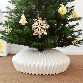 Saia de Natal Artesanal em Forma de Colmeia - 65x25cm