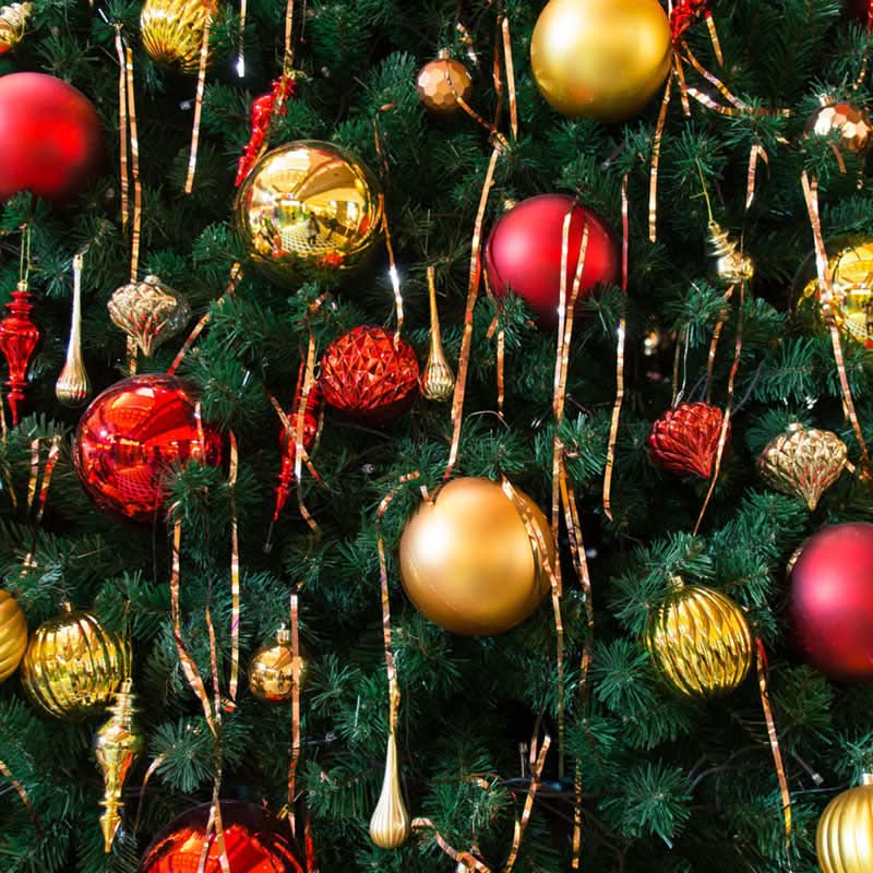 Conjunto de 36 Bolas Coloridas de Natal com Glitter - 4cm