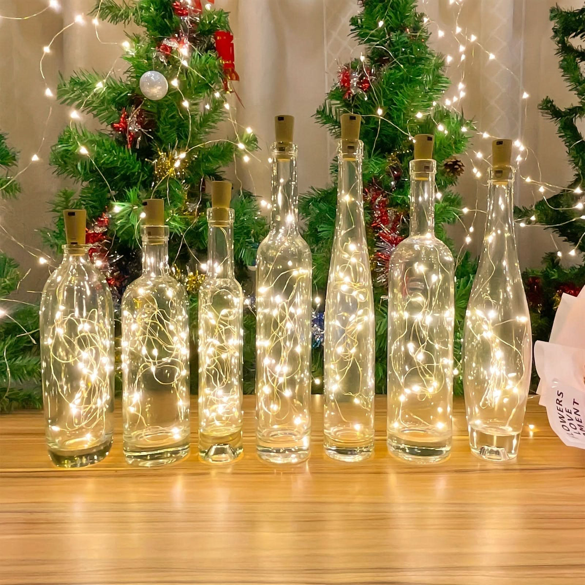 Iluminação Natalina em Garrafa LED