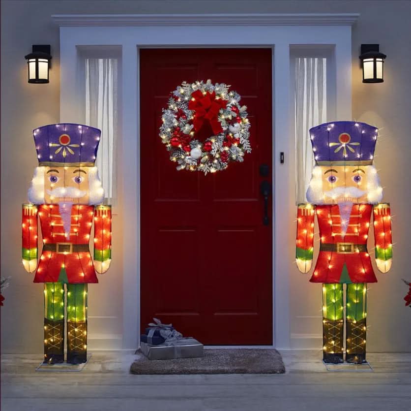 Quebra-Nozes Brilhante com LEDs Brancos Frios – 1,52 m
