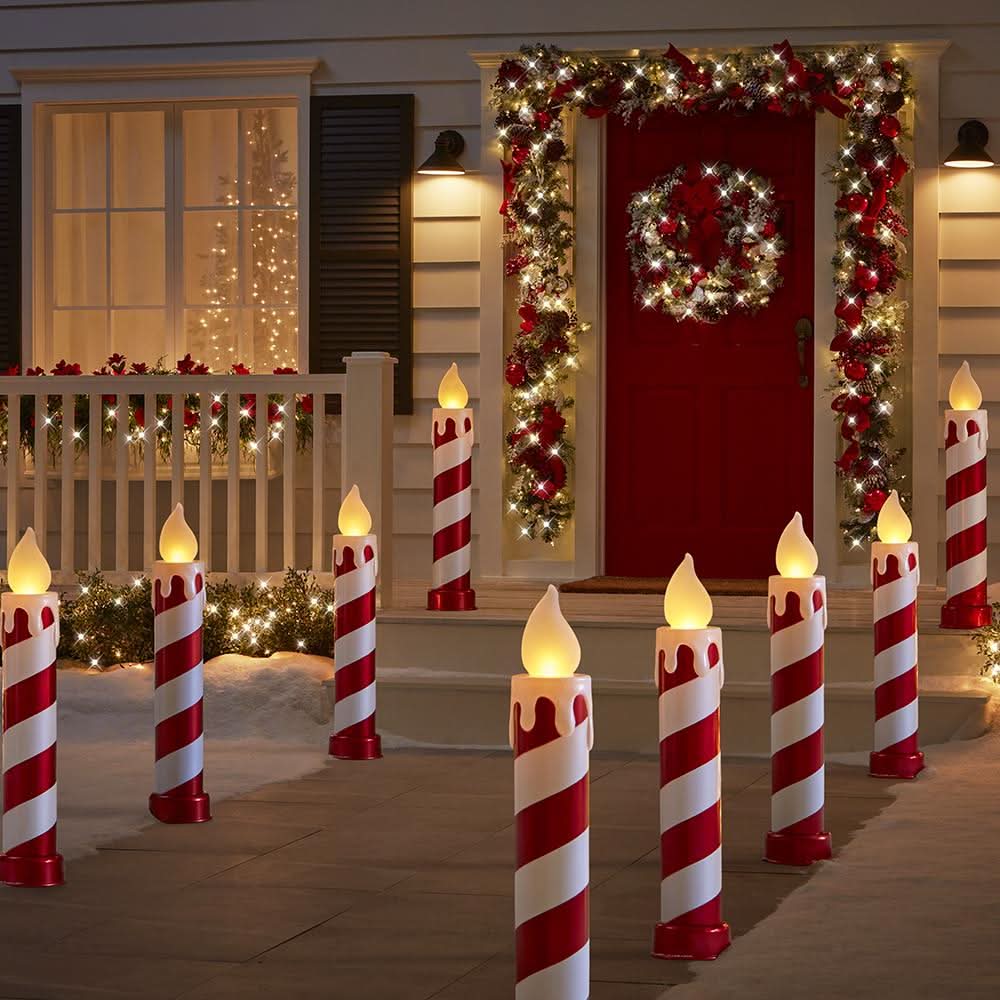 Conjunto de Velas Cintilantes em Bastão com LEDs – 91 cm