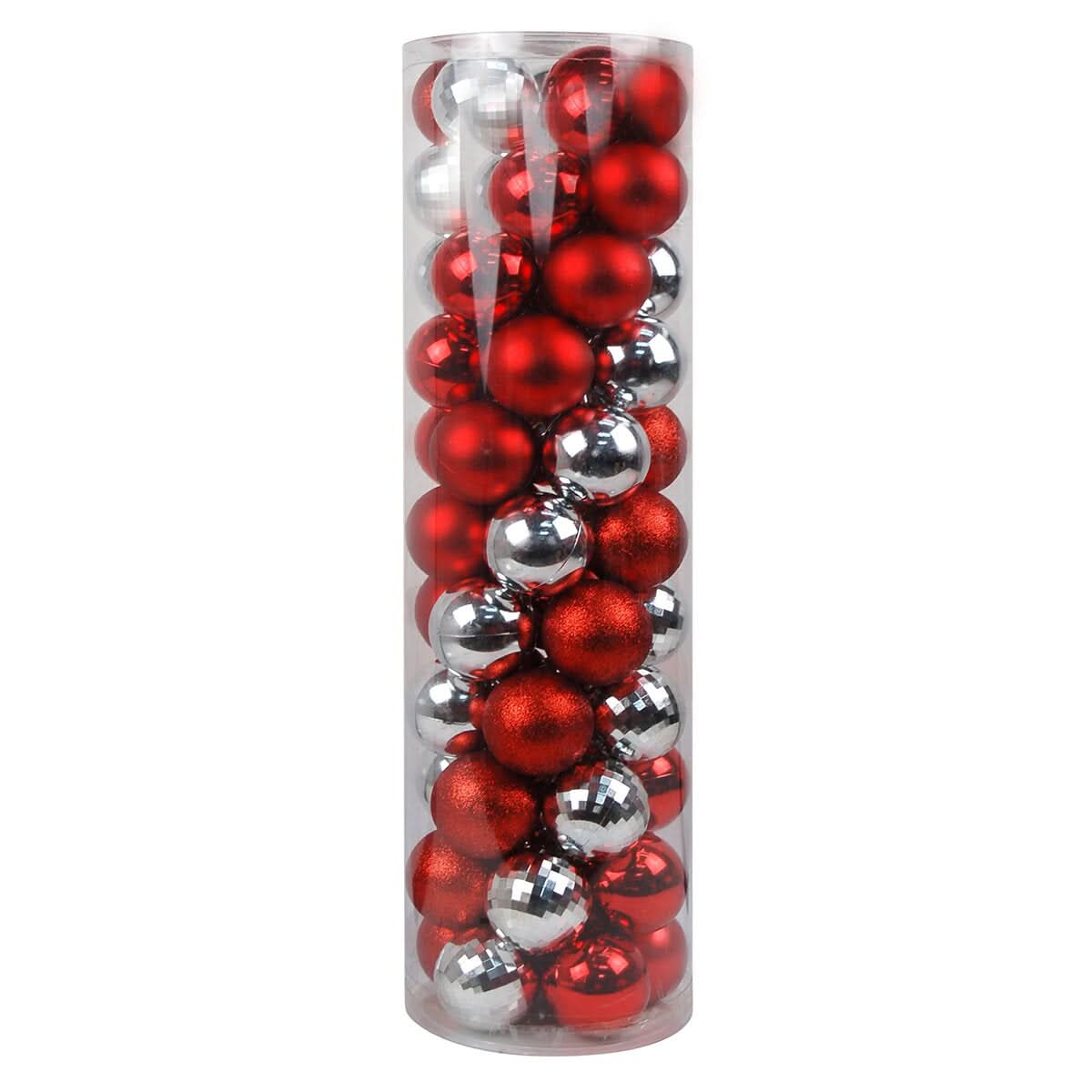 Conjunto de 55 Bolas Decorativas para Natal